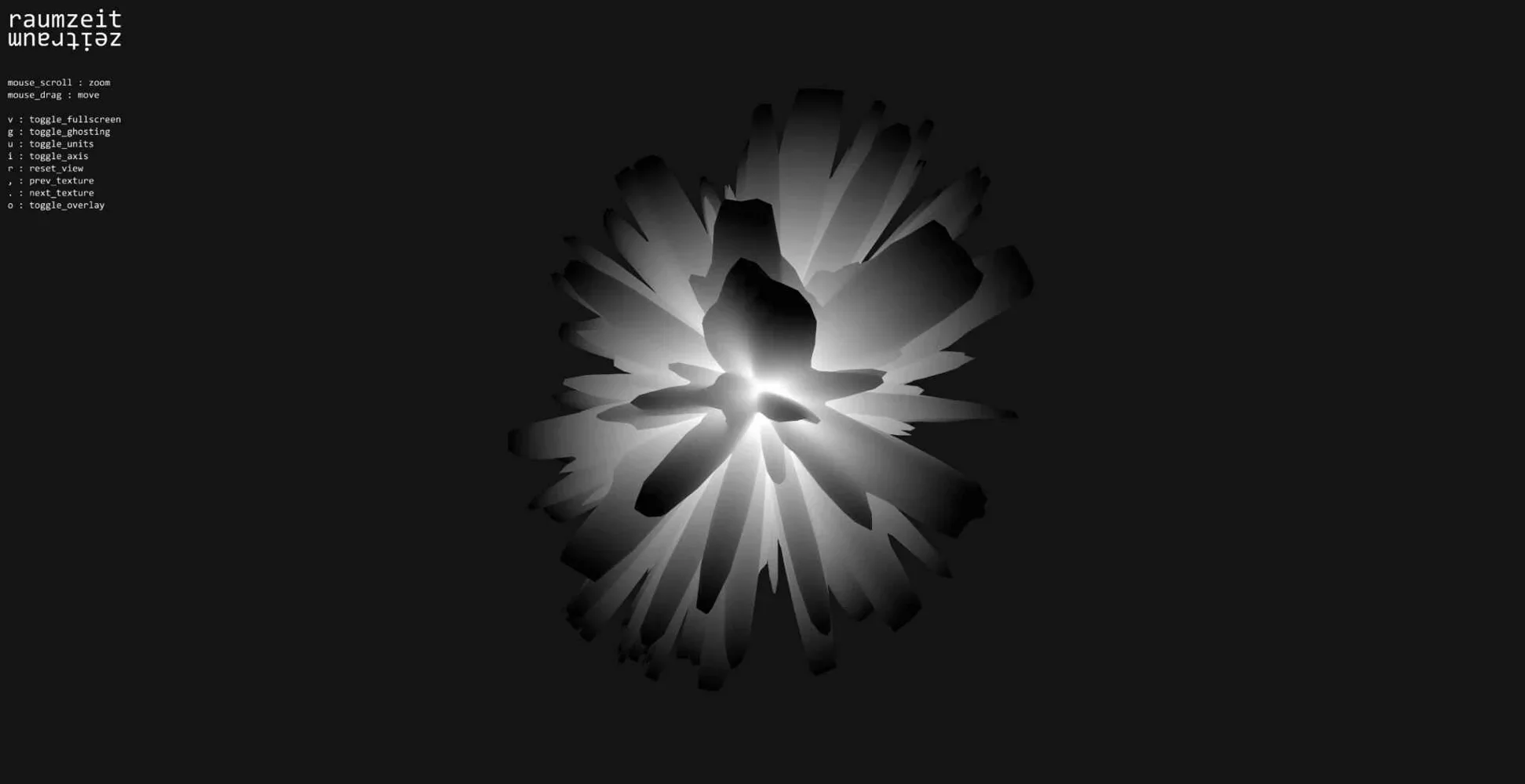 A three-dimensional visualization of time.